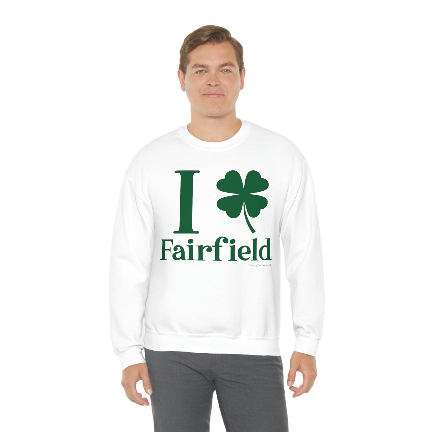 I Clover Fairfield (Green) Unisex Heavy Blend™ Crewneck Sweatshirt