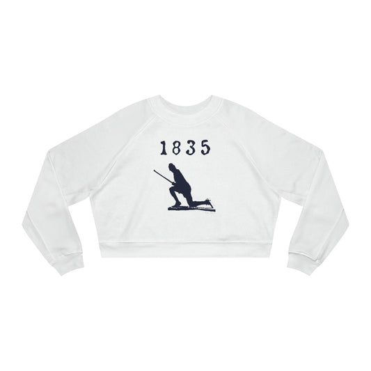 1835 Westport - Large Minuteman Women's Cropped Fleece Pullover