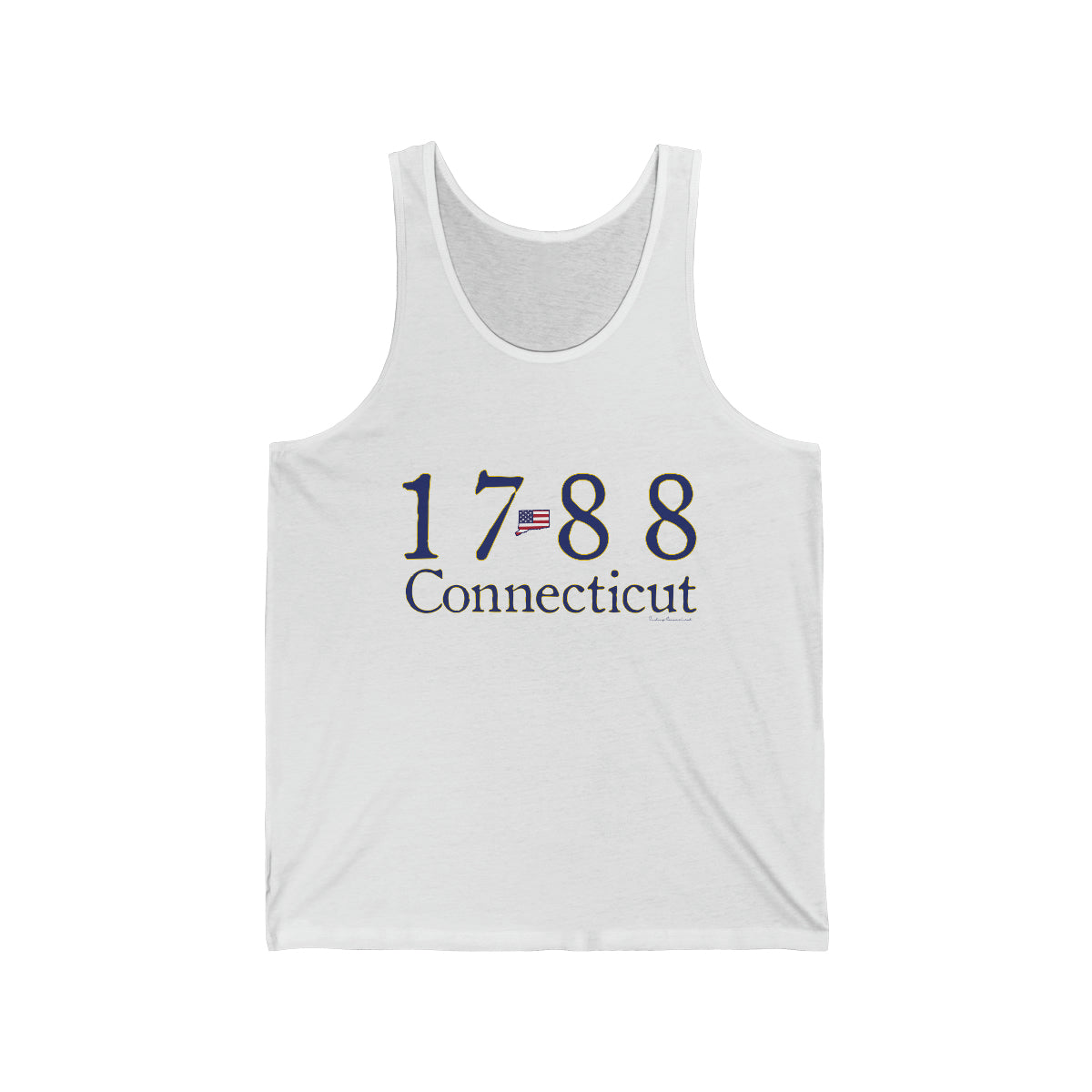 1788 Connecticut American Flag Unisex Jersey Tank