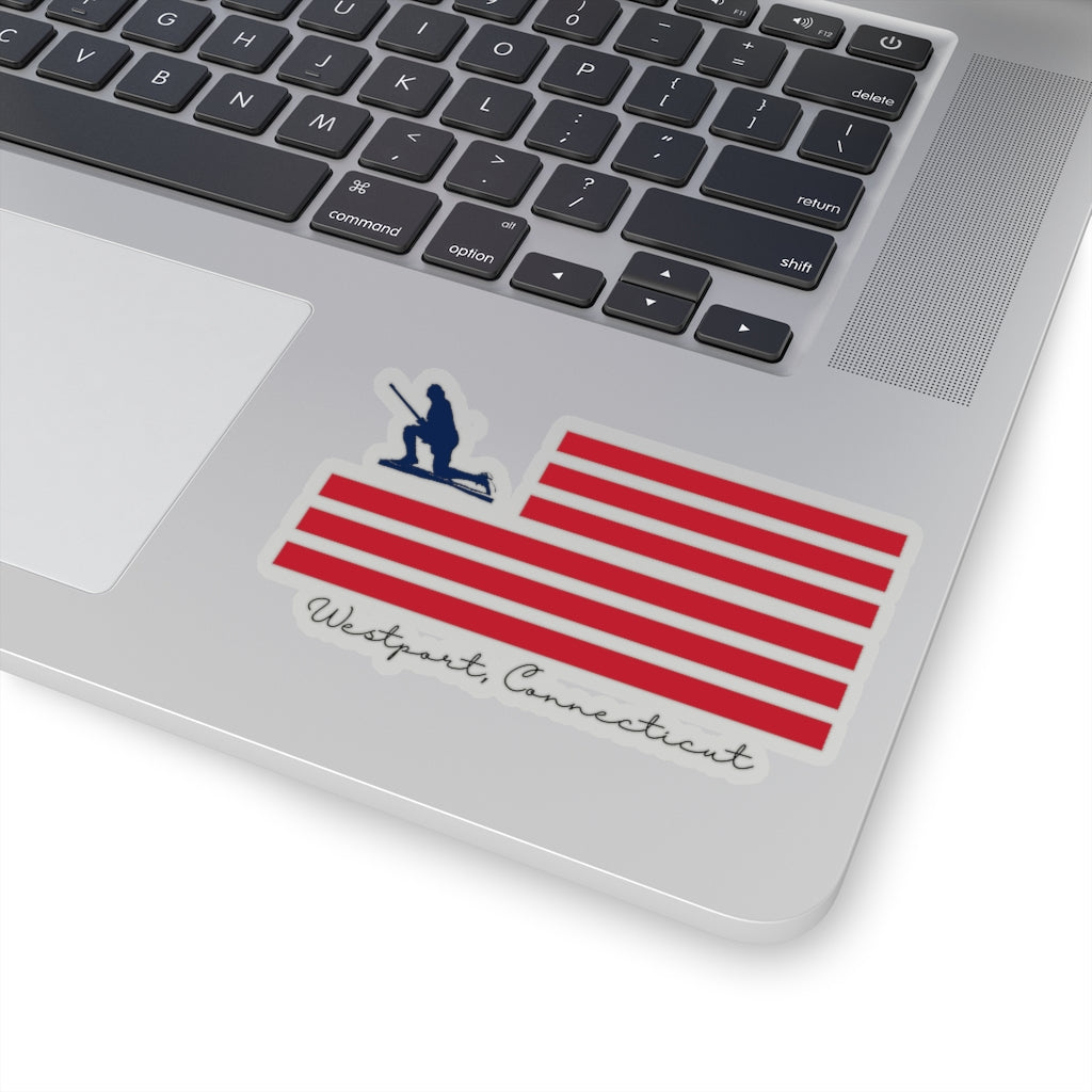 Minuteman Flag Kiss-Cut Stickers