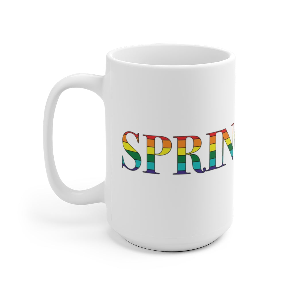 Springfield Rainbow White Ceramic Mug