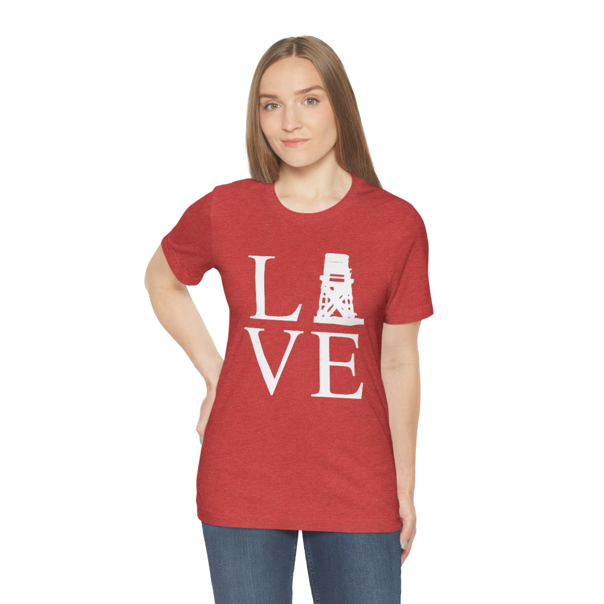 Fairfield Love (front) Unisex Jersey Short Sleeve Tee