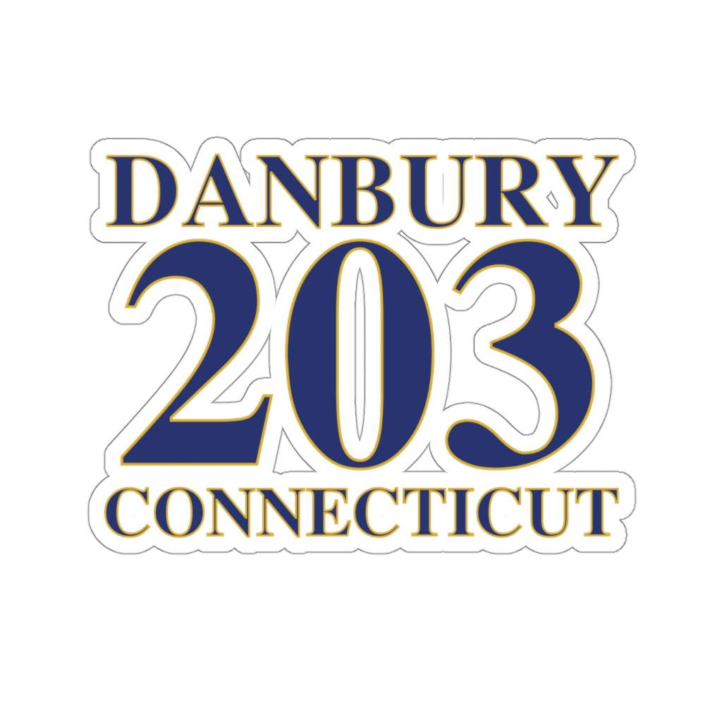 Danbury 203 Connecticut Kiss-Cut Stickers