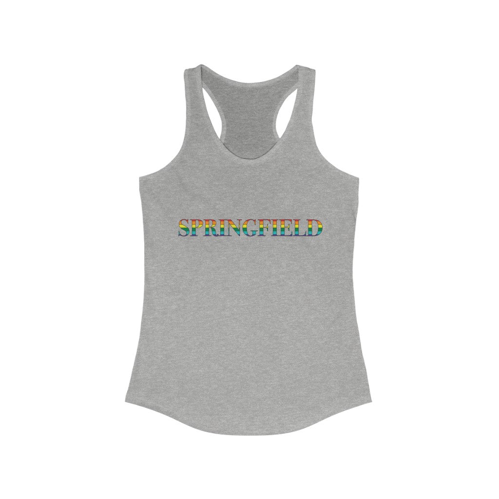 Springfield Rainbow Women's Ideal Racerback Tank