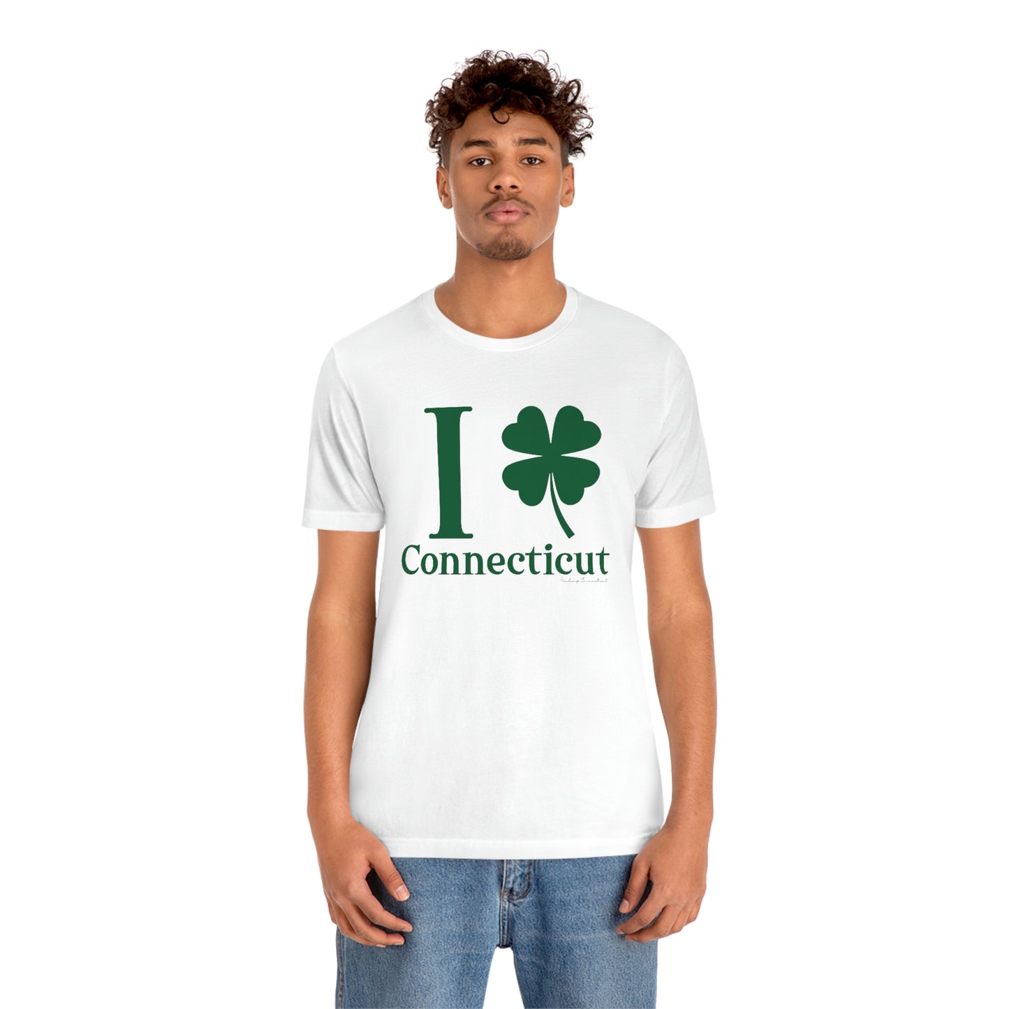 I Clover Connecticut (Green) Unisex Jersey Short Sleeve Tee