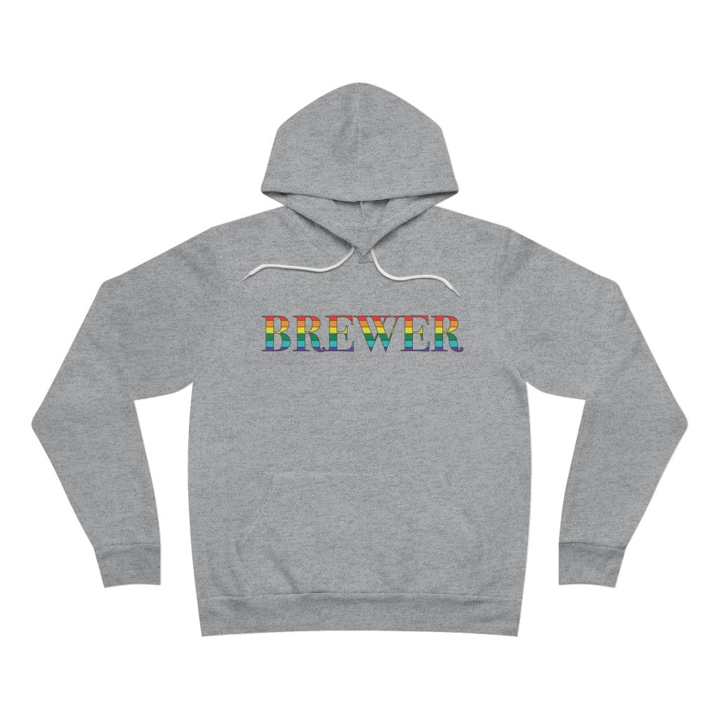 Brewer Rainbow Unisex Sponge Fleece Pullover Hoodie