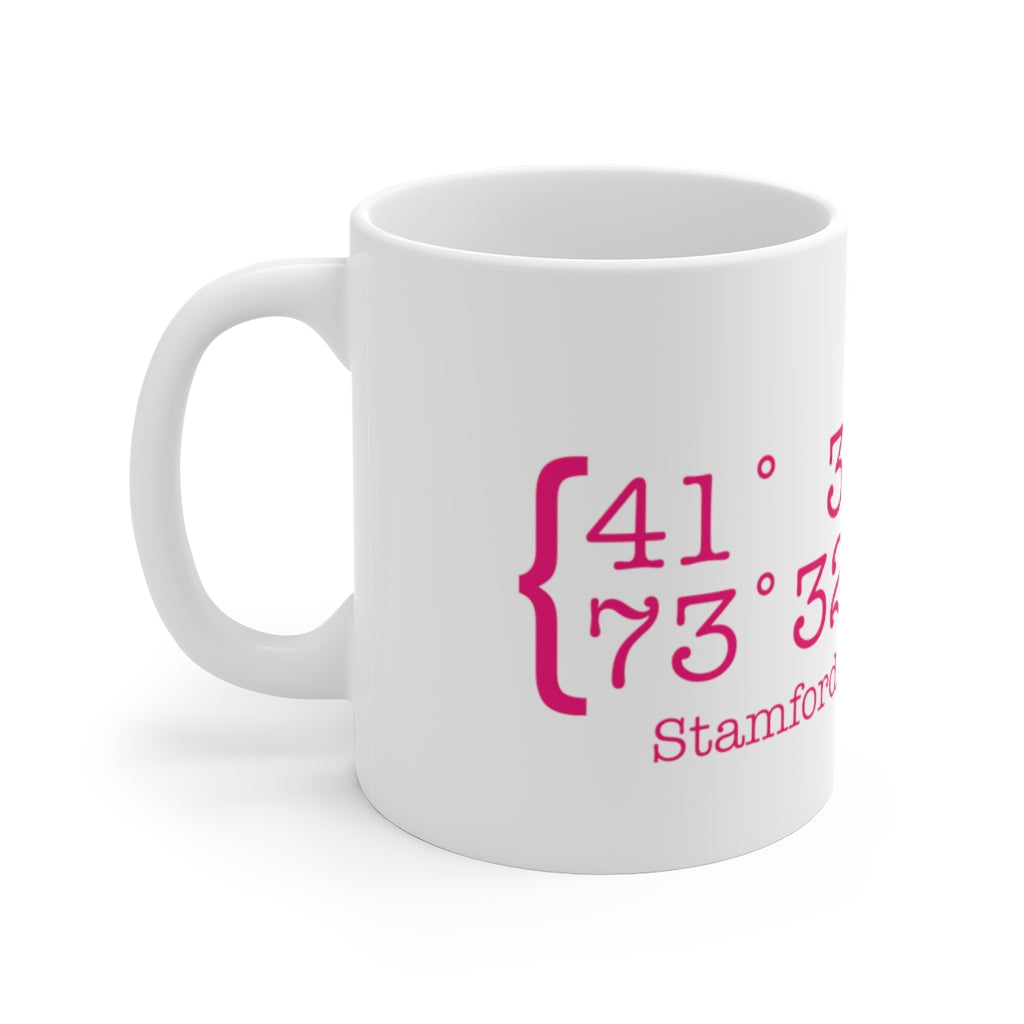 Stamford Coordinates White Ceramic Mug