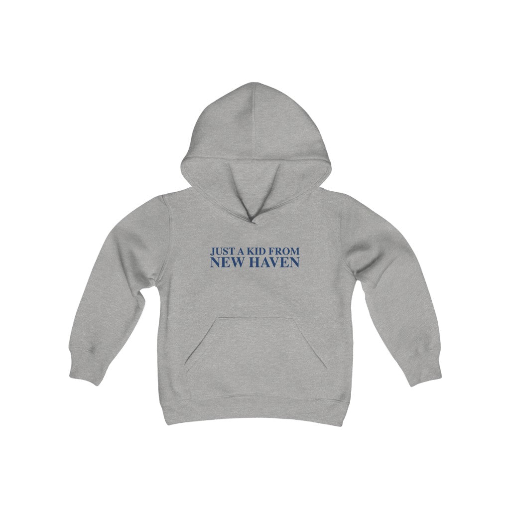 Just a kid from New Haven Youth Heavy Blend Hooded Sweatshirt