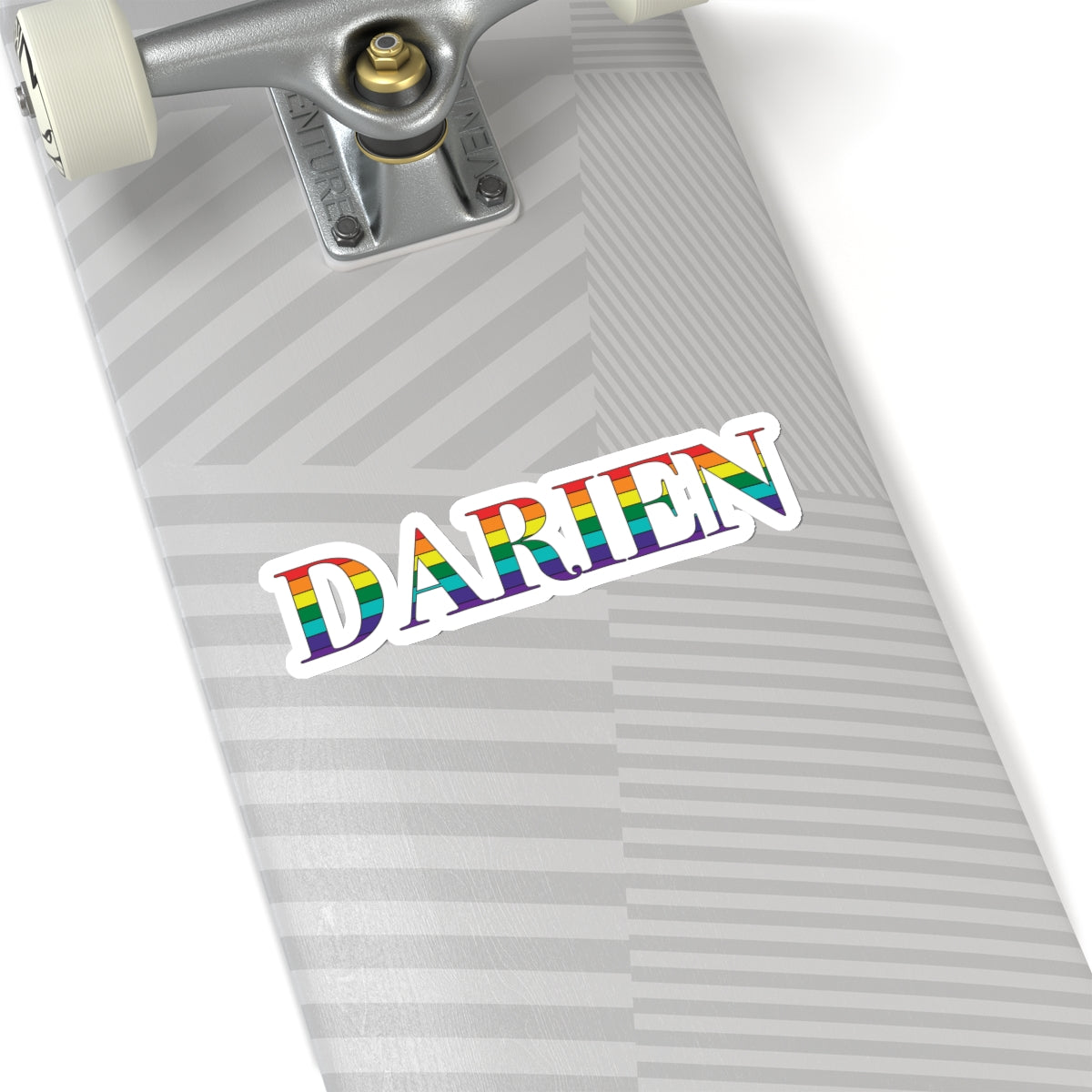 Darien ct rainbow pride sticker