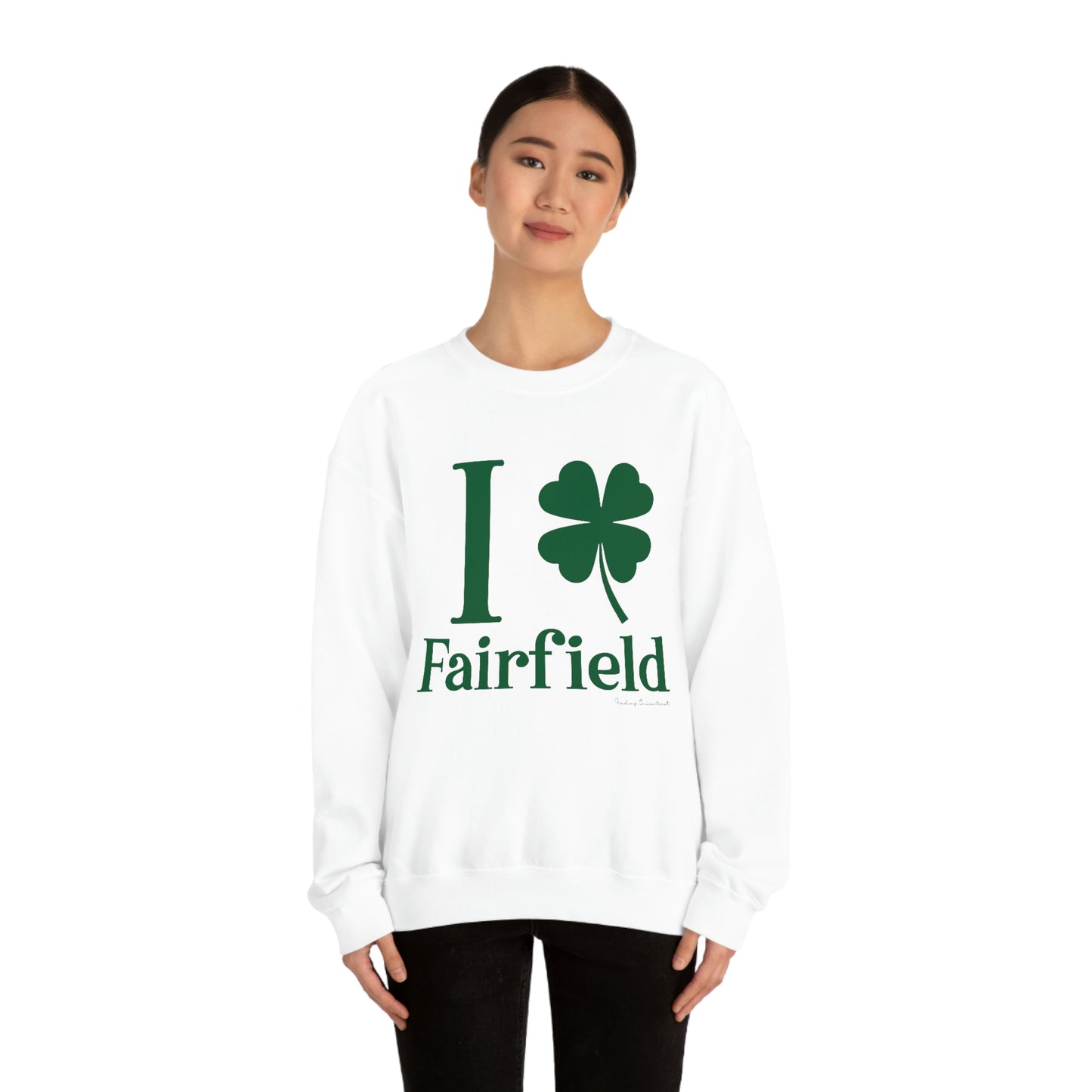 I Clover Fairfield (Green) Unisex Heavy Blend™ Crewneck Sweatshirt