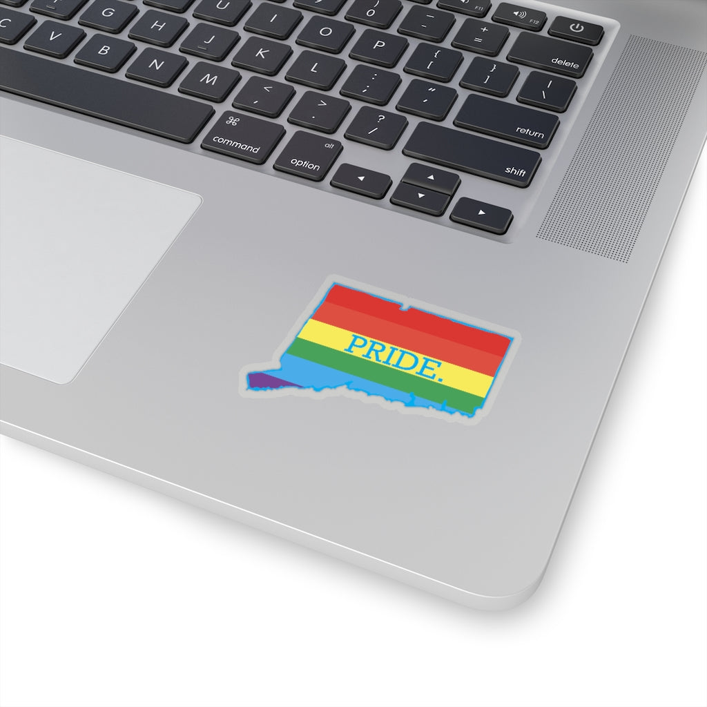 Pride in Connecticut Kiss-Cut Stickers