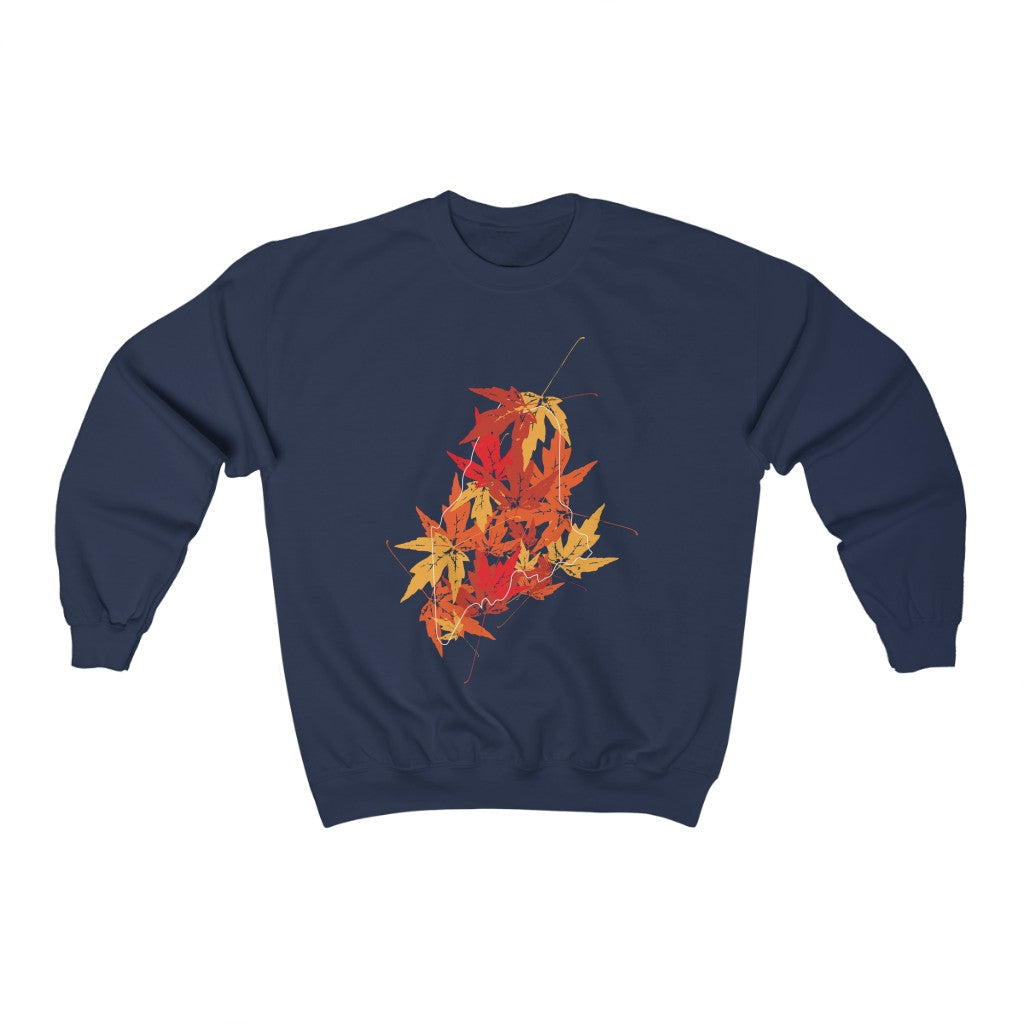 maine leaves sweatshirt