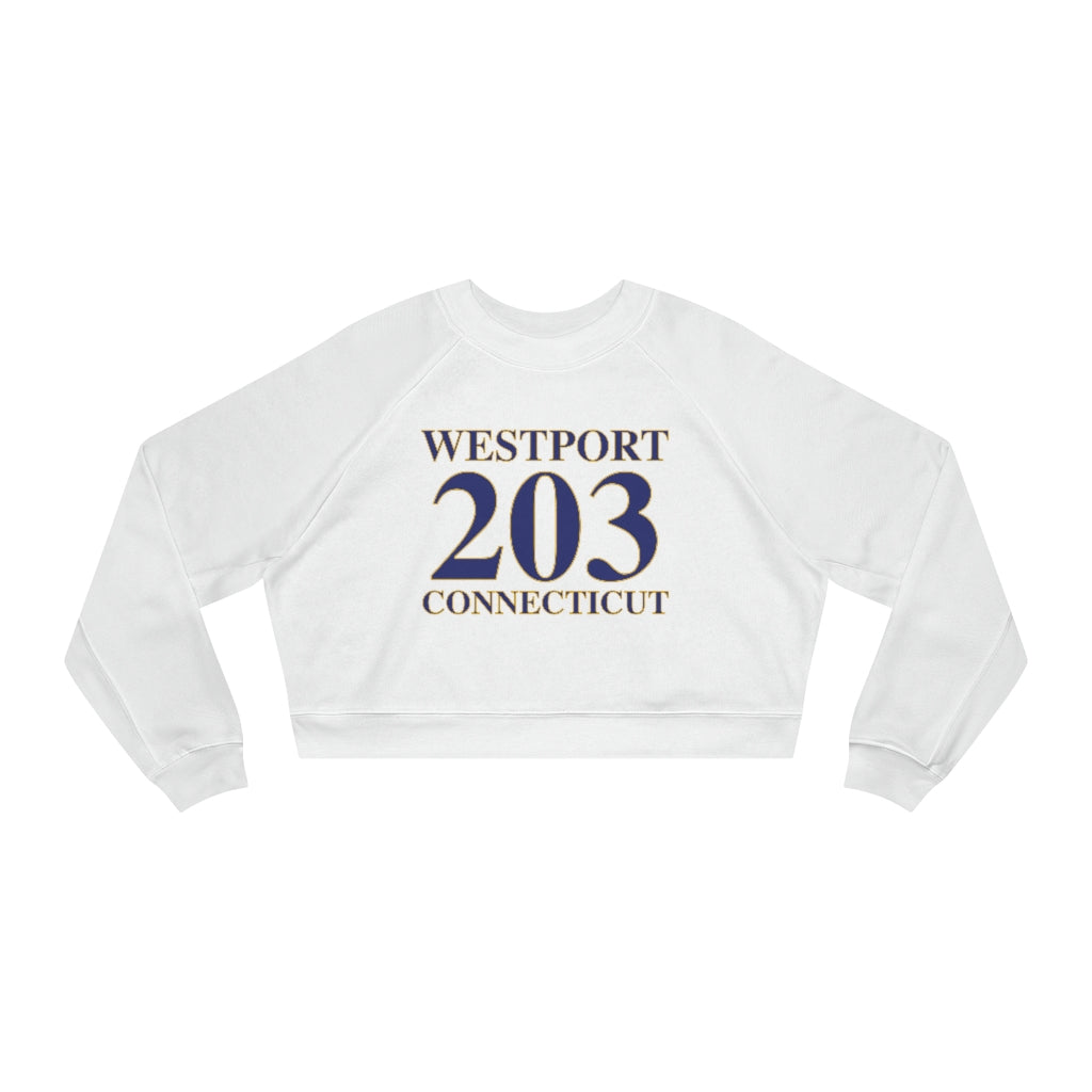 Westport 203  Connecticut Women's Cropped Fleece Pullover