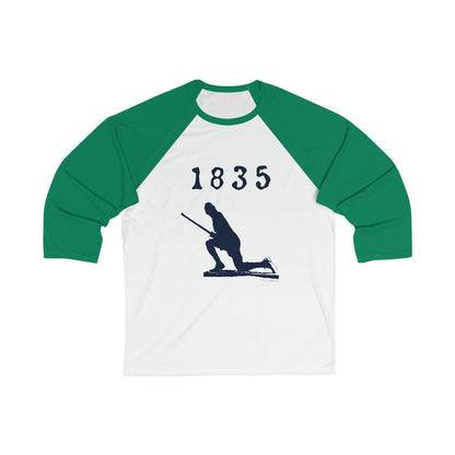 1835 Westport - Large Minuteman Unisex 3\4 Sleeve Baseball Tee