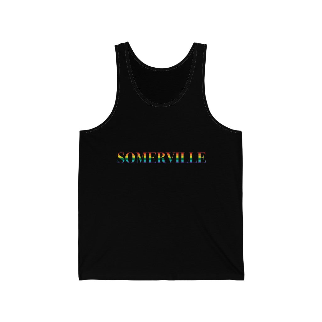 Somerville Rainbow Unisex Jersey Tank