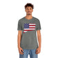Connecticut American Flag Unisex Jersey Short Sleeve Tee