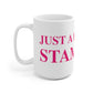 Just a kid from Stamford White Ceramic Mug