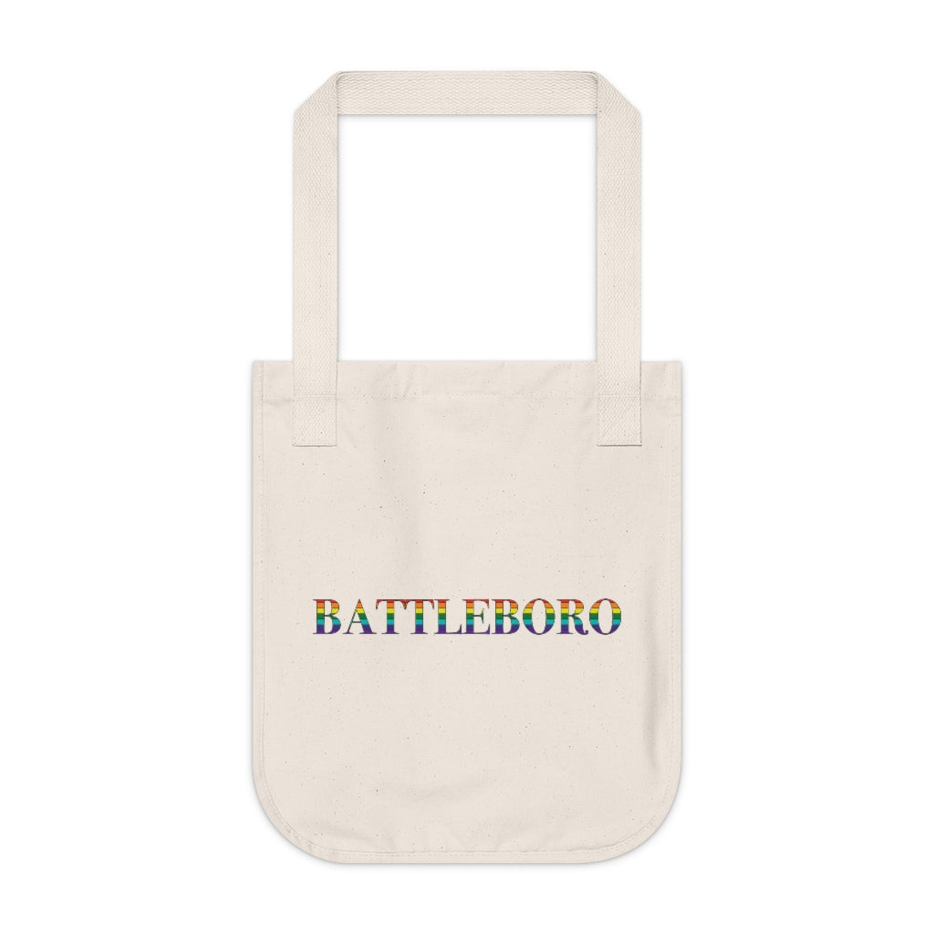 Battleboro Rainbow Organic Canvas Tote Bag