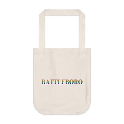 Battleboro Rainbow Organic Canvas Tote Bag