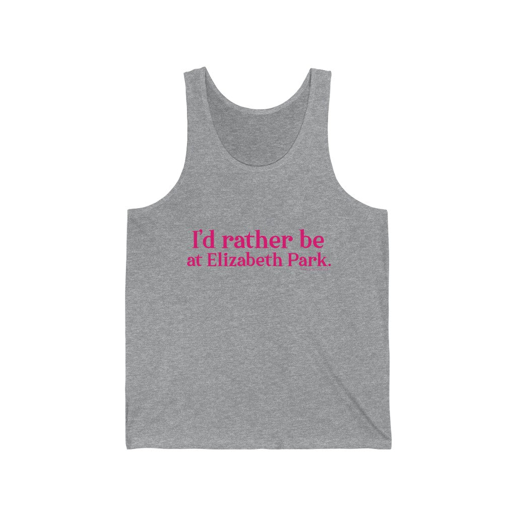 I’d rather be at Elizabeth Park long tank tops.  West Hartford Connecticut tee shirts, hoodies sweatshirts, mugs, and other apparel, home gifts, and souvenirs. Proceeds of this collection go to help Finding Connecticut’s brand. Free USA shipping. 