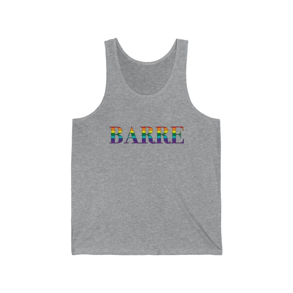 Barre Rainbow Unisex Jersey Tank