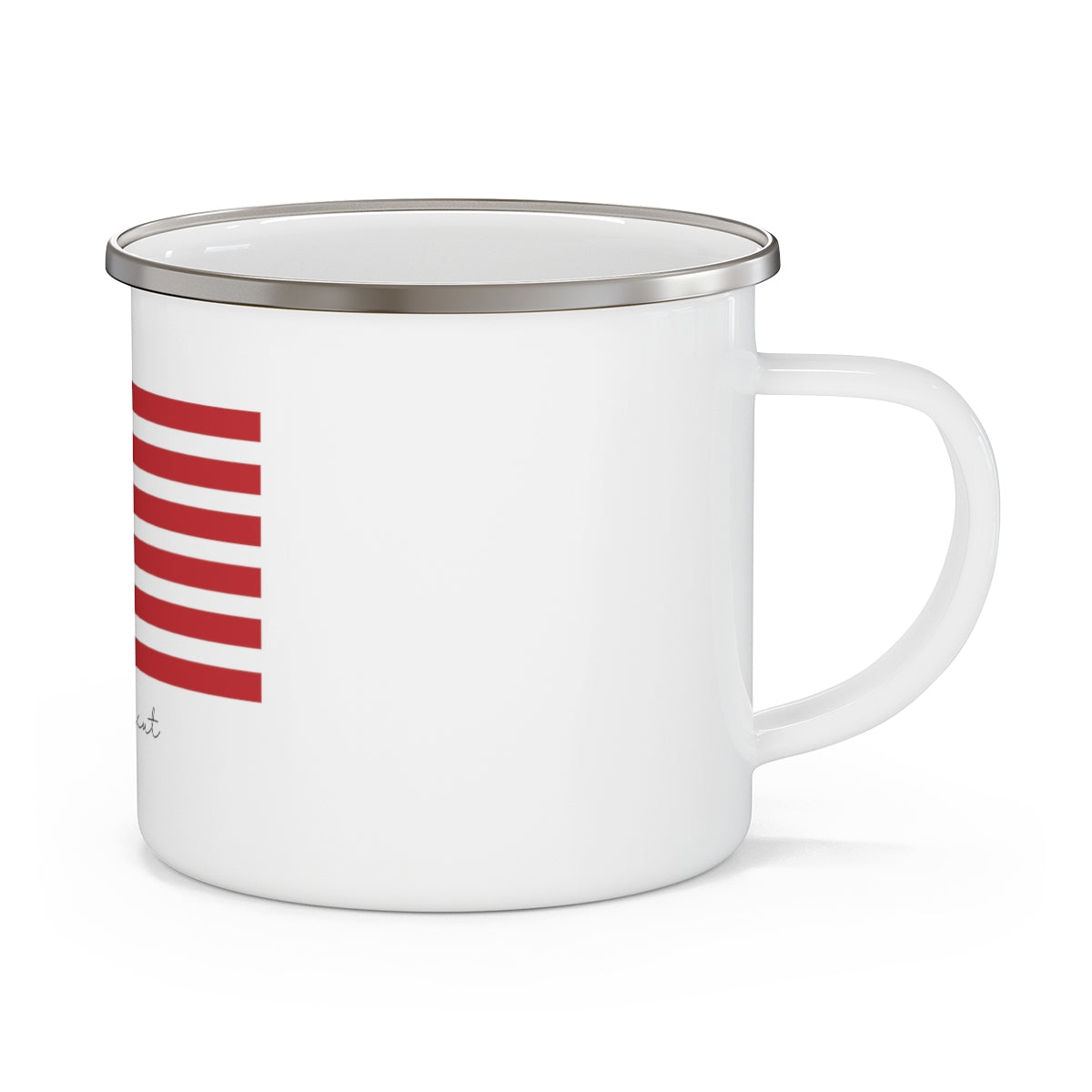 Connecticut Flag Enamel Camping Mug