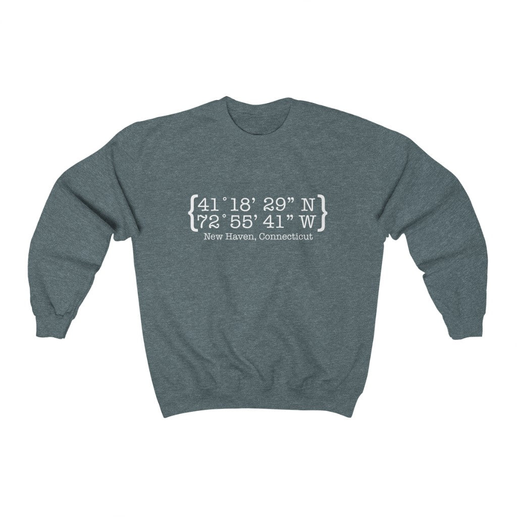 New Haven Coordinates Unisex Heavy Blend Crewneck Sweatshirt