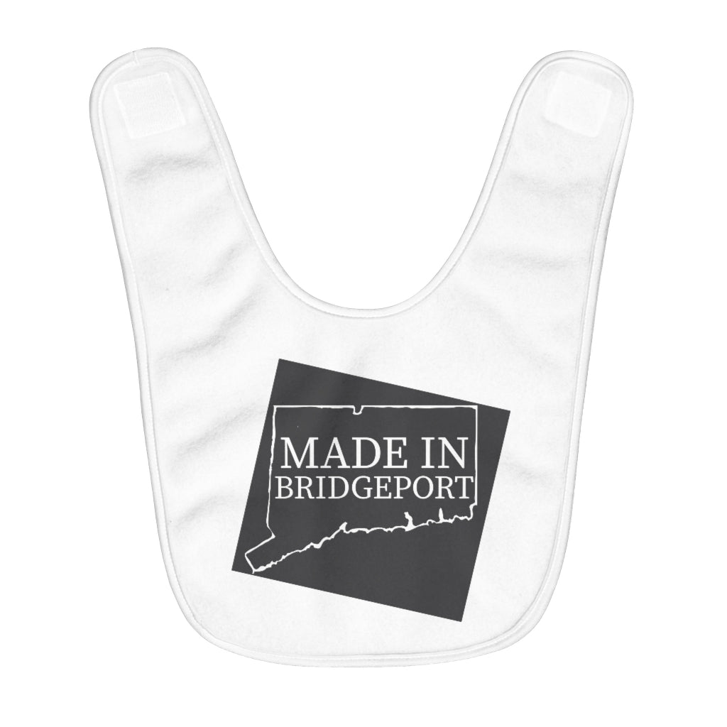 Made in Bridgeport Fleece Baby Bib