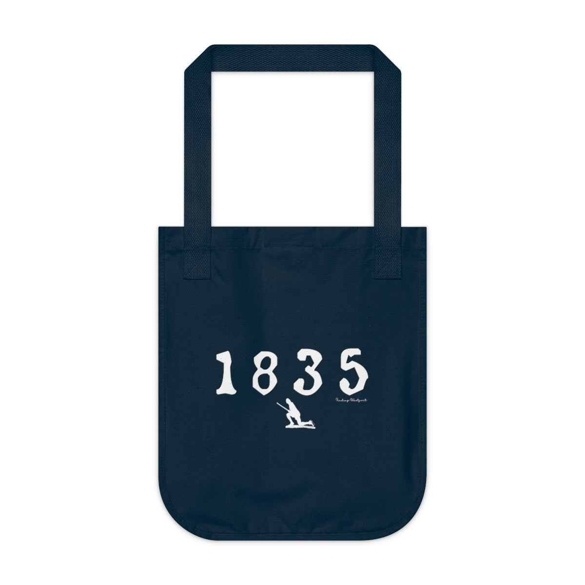 1835 Westport - White Organic Canvas Tote Bag