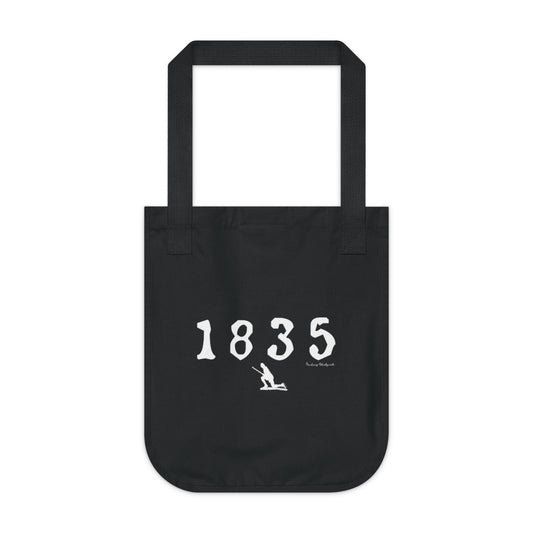 1835 Westport - White Organic Canvas Tote Bag