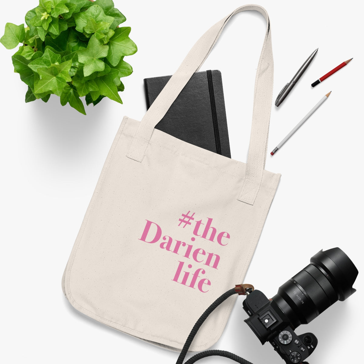 #thedarienlife darien ct tote bag