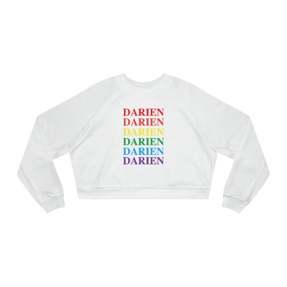 darien ct womens cropped sweatshirt