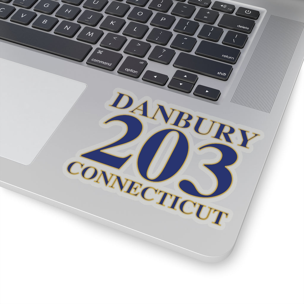 Danbury 203 Connecticut Kiss-Cut Stickers