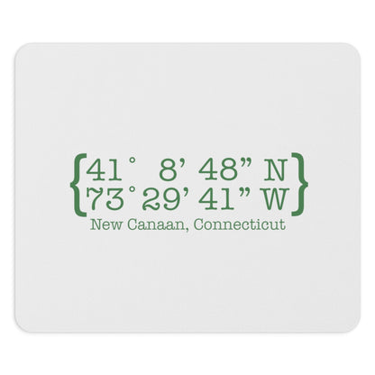 New Canaan Coordinates Mousepad  Does New Canaan, Connecticut always have a special place in your heart. The Coordinates collection marks the spot for the special place you have ties to.   Proceeds helps grow Finding New Canaan and Finding Connecticut's brand grow. 