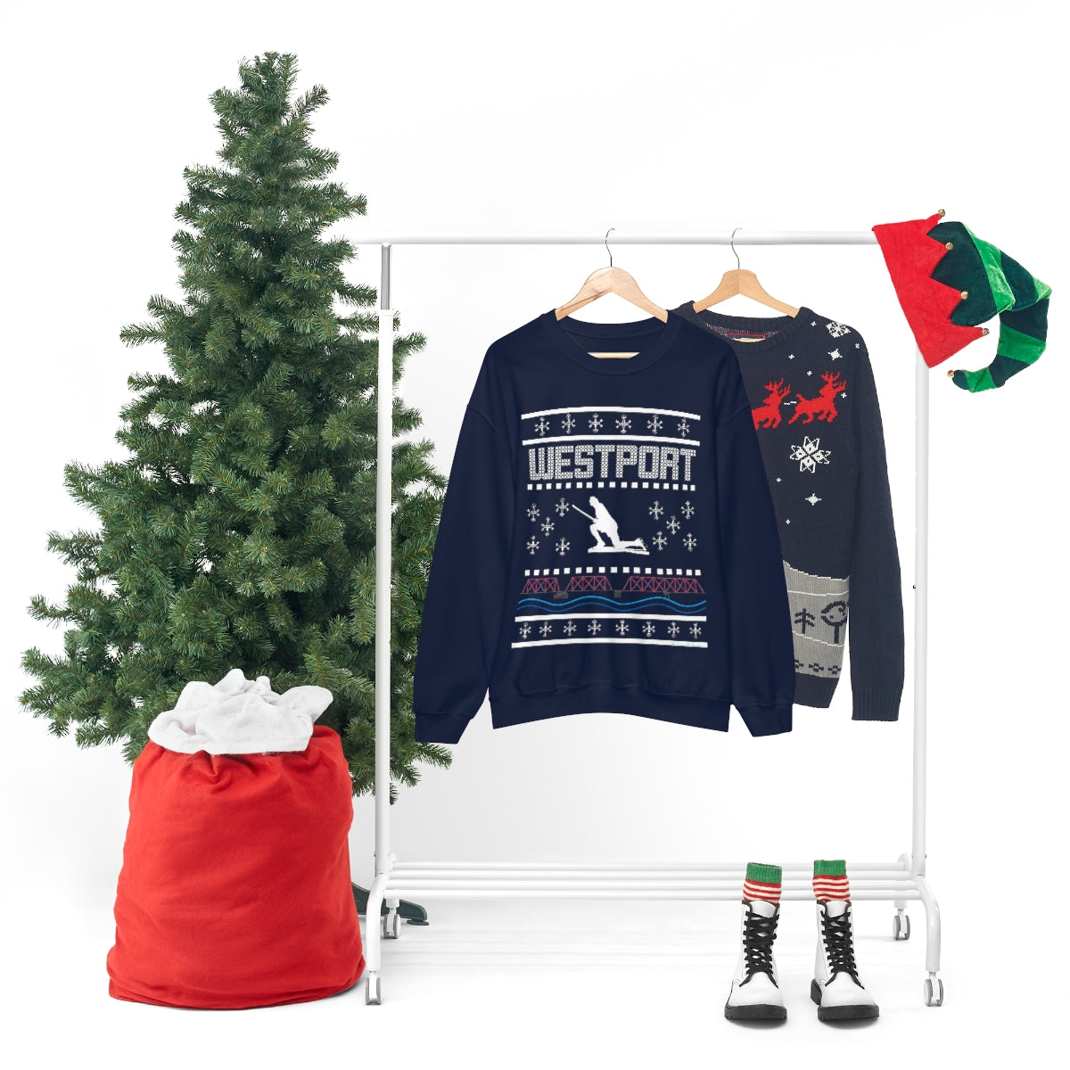 Westport Holiday Sweater Unisex Heavy Blend™ Crewneck Sweatshirt