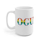 Ogunquit Rainbow White Ceramic Mug