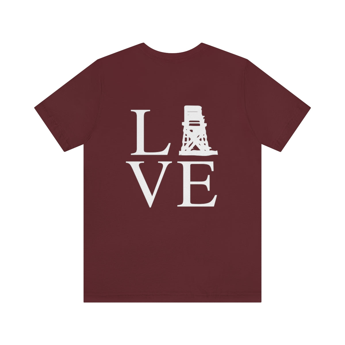 Fairfield Love (back) Unisex Jersey Short Sleeve Tee