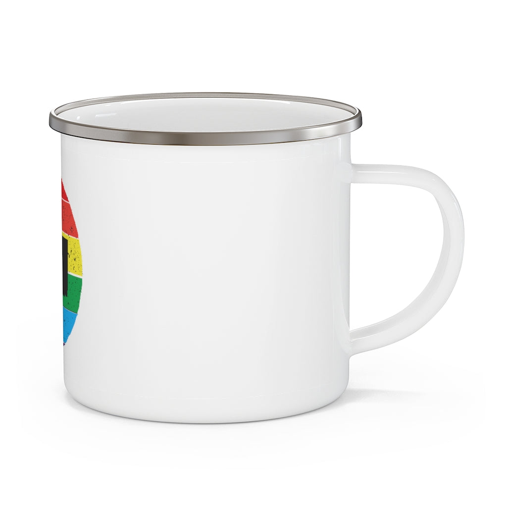 Connecticut Rainbow Enamel Camping Mug