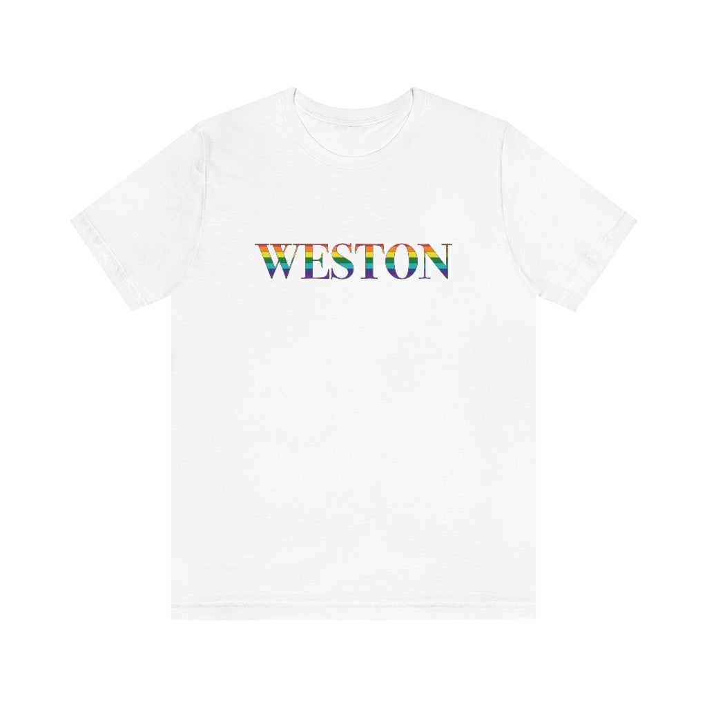 Do you have Weston Pride? Weston, Connecticut apparel and gifts including mugs including LGBTQ inspired apparel and gifts. 10% of pride sales are donated to a Connecticut LGBTQ organization. Free shipping! 