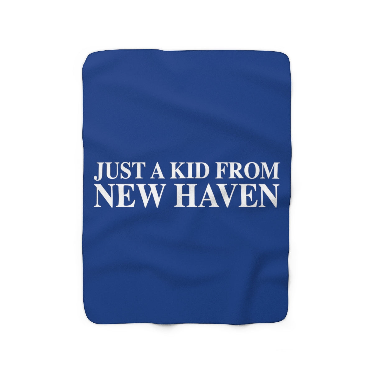 Just a kid from New Haven Sherpa Fleece Blanket