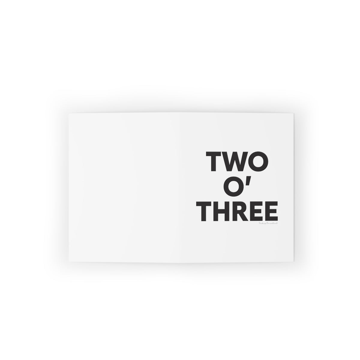 Two O' Three Greeting Cards (8, 16, and 24 pcs)