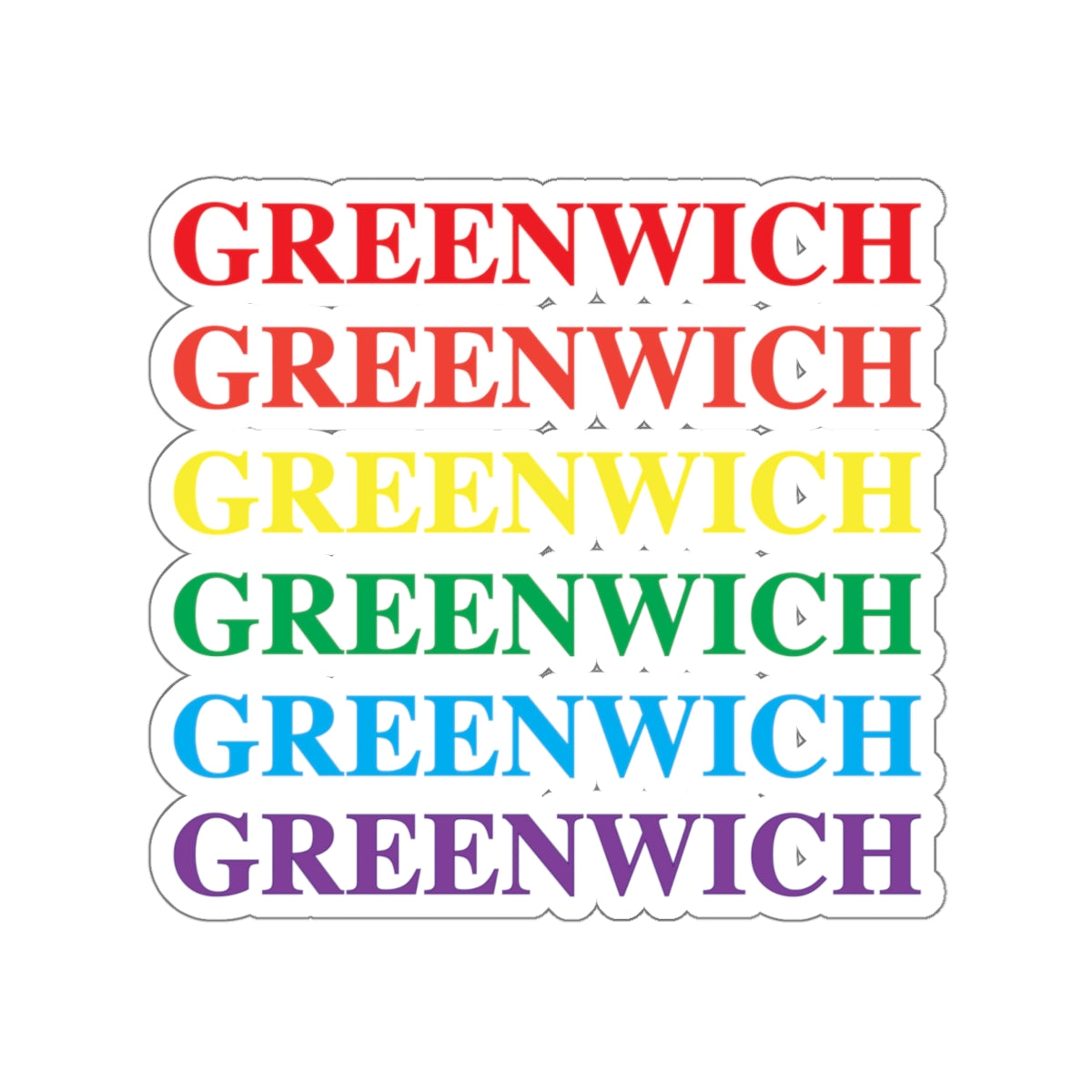 greenwich ct / connecticut sticker 