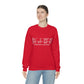 Greenwich Coordinates Unisex Heavy Blend™ Crewneck Sweatshirt - White Print