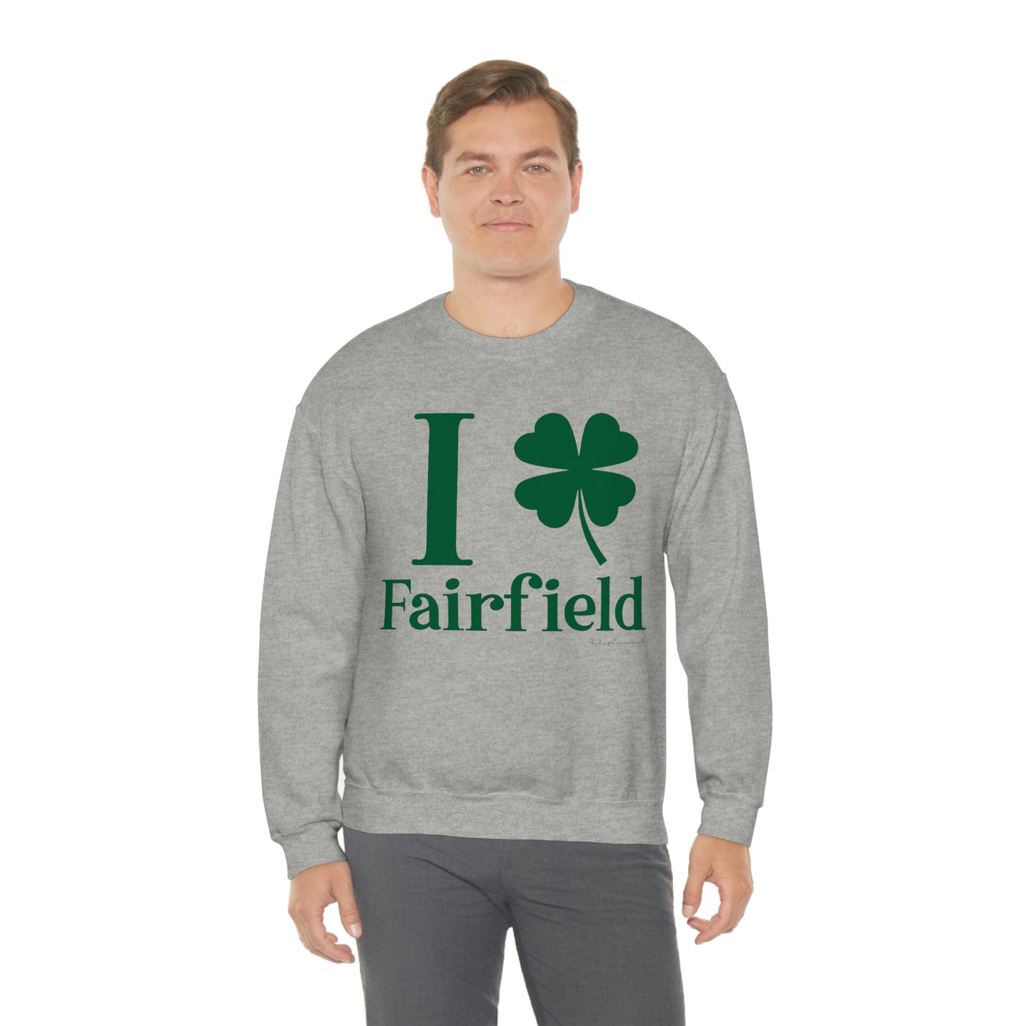 I Clover Fairfield (Green) Unisex Heavy Blend™ Crewneck Sweatshirt