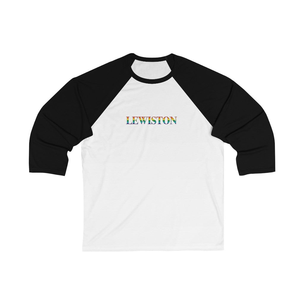 Lewiston Rainbow Unisex 3\4 Sleeve Baseball Tee