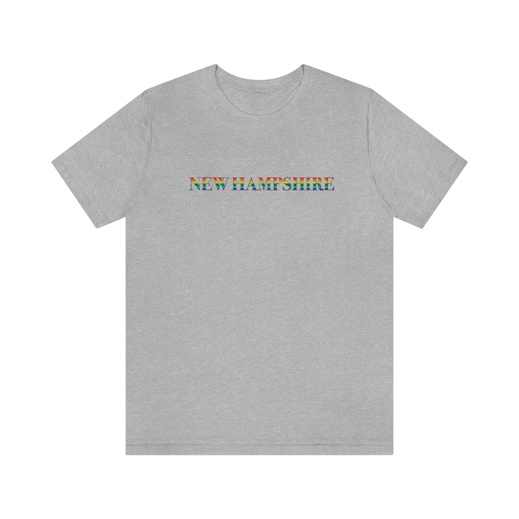 New Hampshire Rainbow Unisex Jersey Short Sleeve Tee