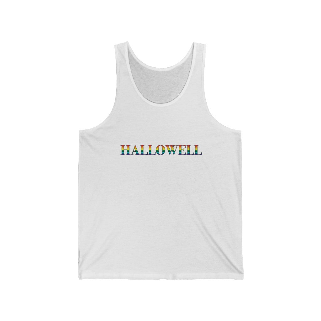 Hallowell Rainbow Unisex Jersey Tank