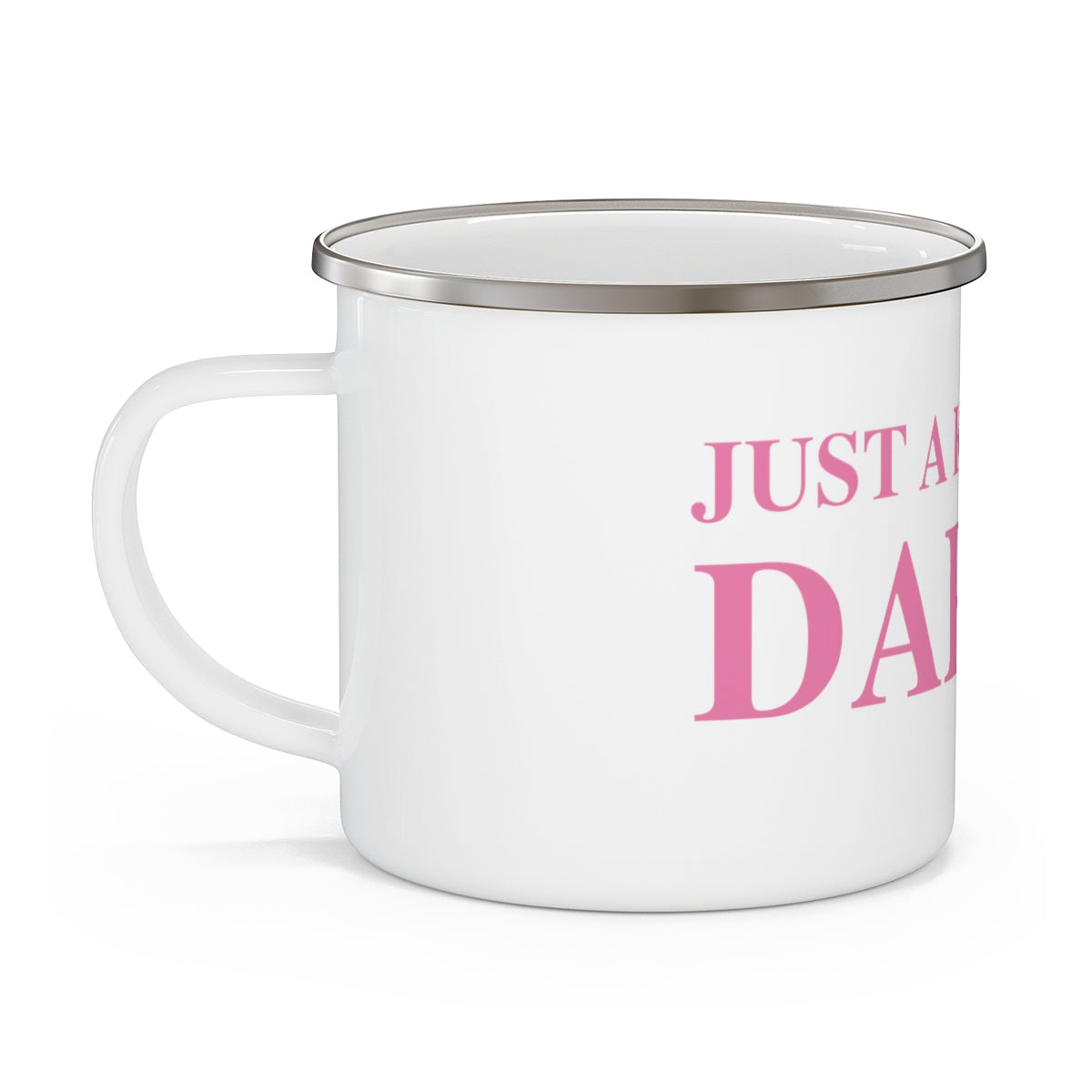 Just a kid from Darien Enamel Camping Mug