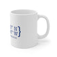 New Britain Coordinates White Ceramic Mug