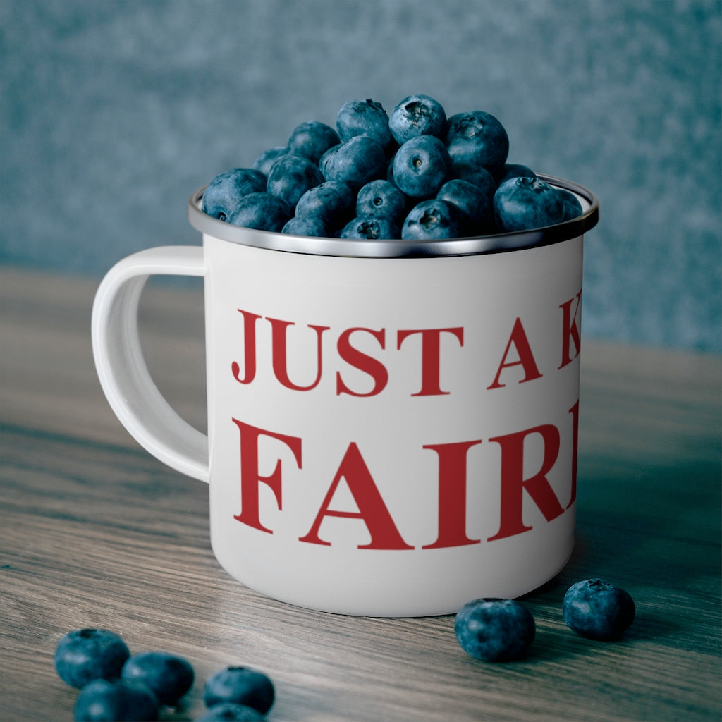 Just a kid from Fairfield Enamel Camping Mug